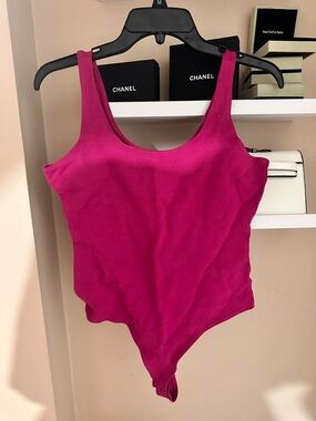 One-Piece Bodysuit in Bright Fuchsia